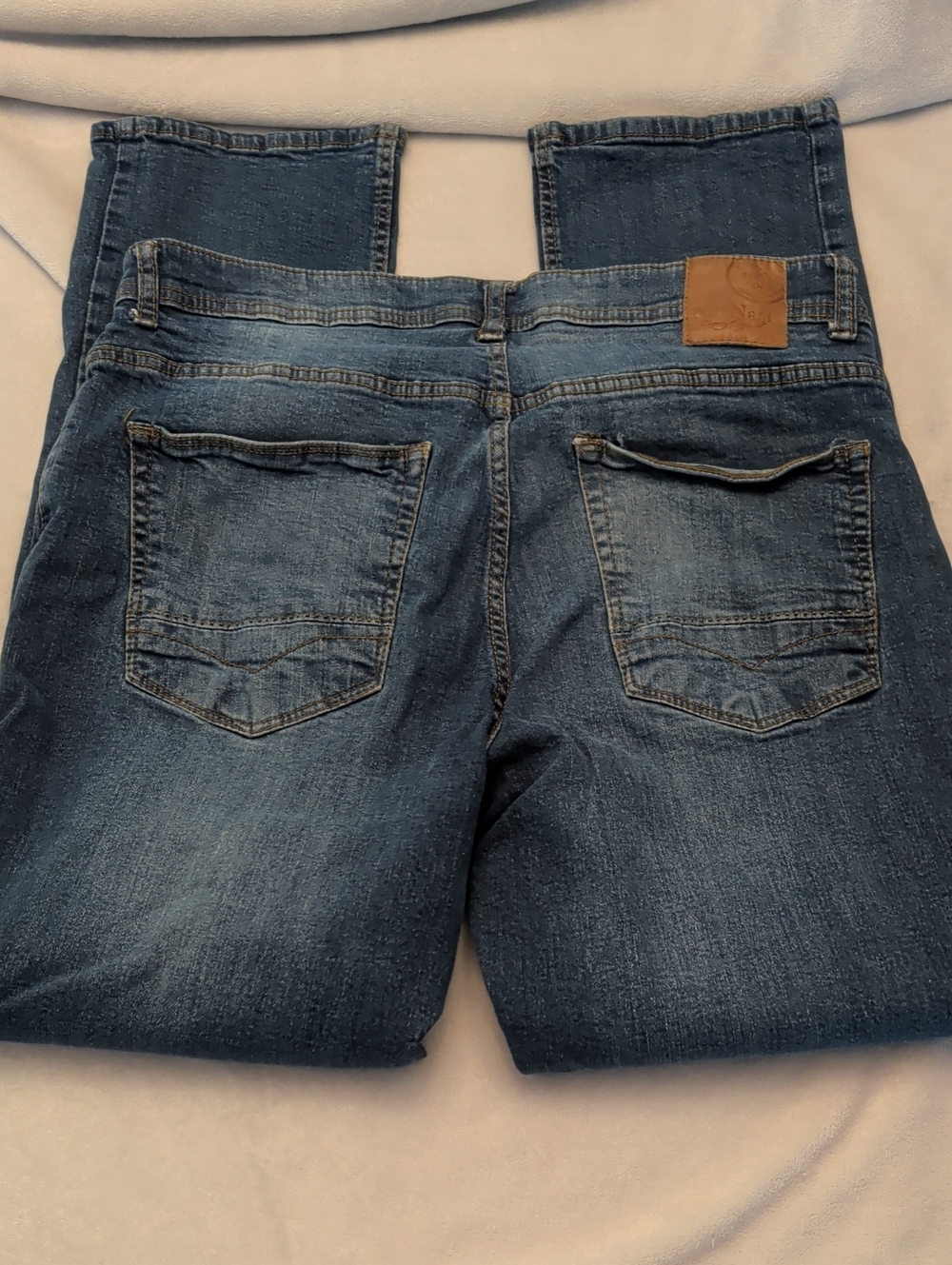 Nat Nast Men's Straight Jeans in Faded Blue